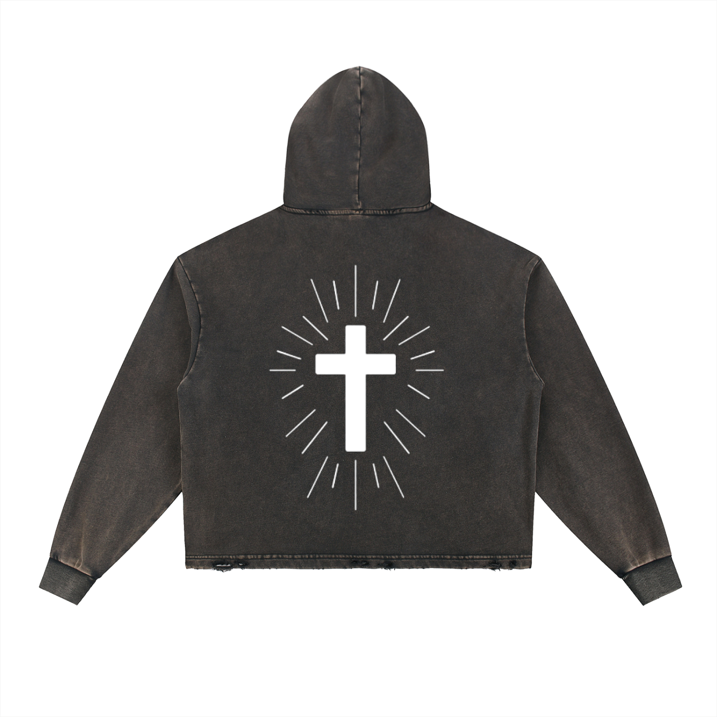 “RADIANT CROSS” Vintage Hoodie
