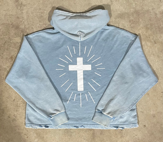 Radiant Cross — Vintage Washed Hoodie