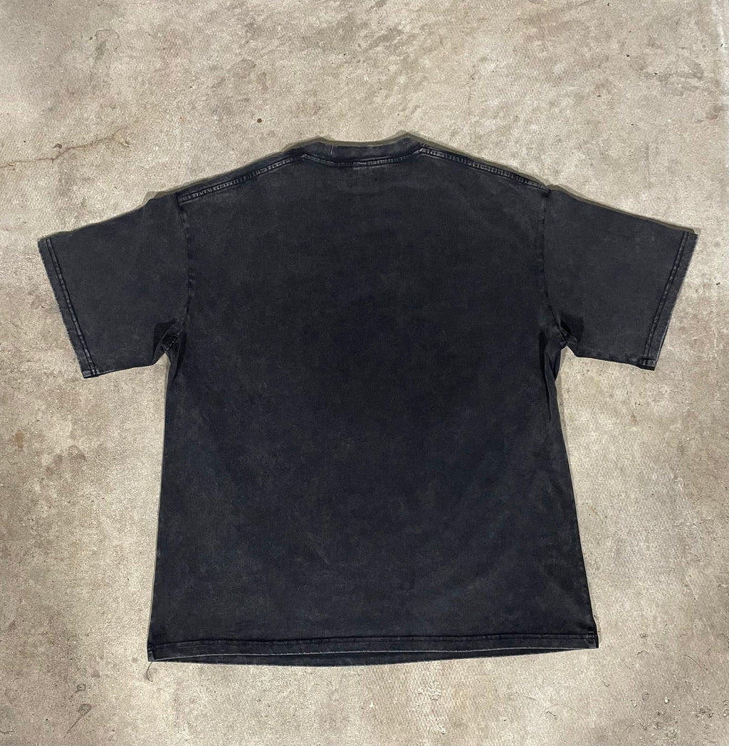 "JESUS GRAPHIC" Snow Washed Oversized Cotton T-Shirt