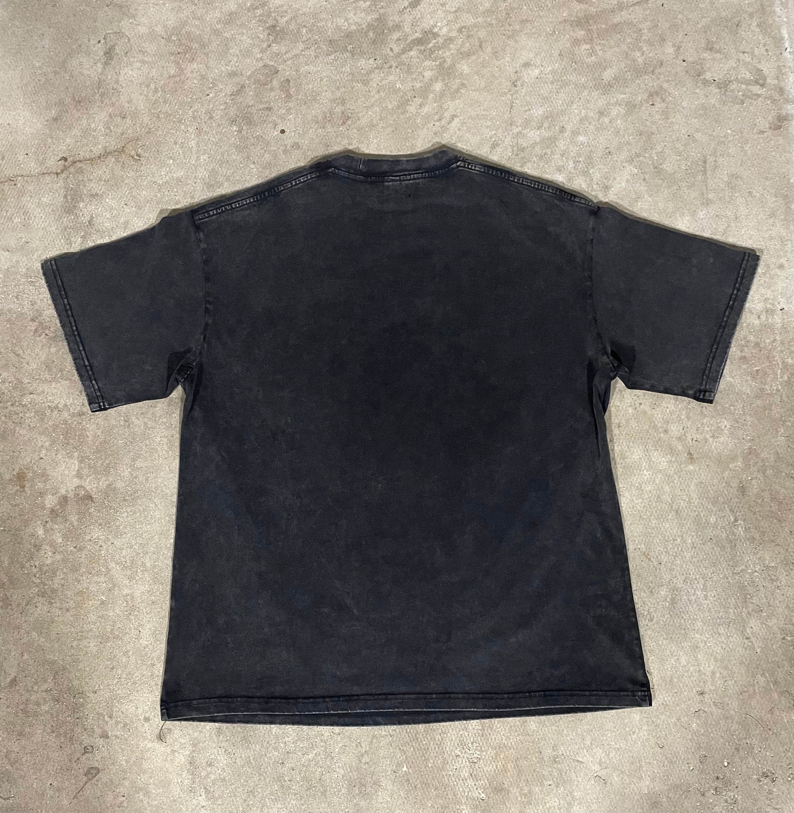 "JESUS GRAPHIC" Snow Washed Oversized Cotton T-Shirt